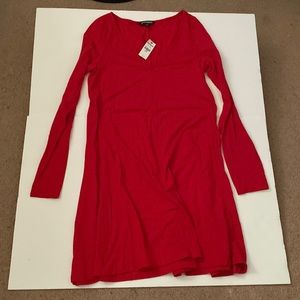 Long sleeve red dress